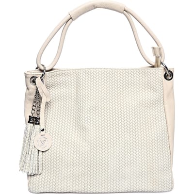 Luisa Vannini Beige Rundleer Tas