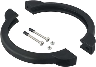 Reserveonderdeel Klemkraag - Ringbevestiging - Zwembad Onderhoud - Duurzame ABS Constructie - 12 en 14 inch - Zwart
