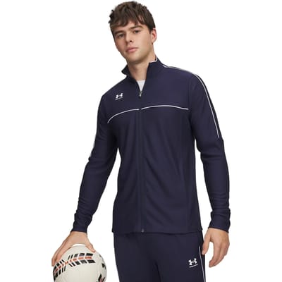 Under Armour M Challenger Track Jacket-BLU Heren Sportvest - Midnight Navy - Wit