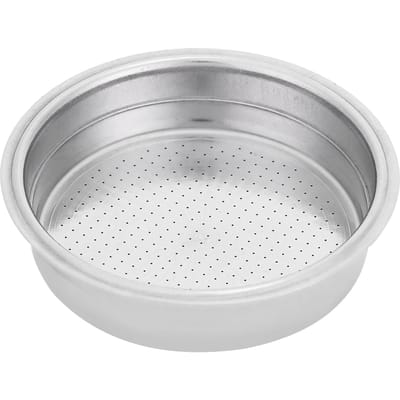 Dubbellaags roestvrijstalen koffiefilter met drukfiltermandje Accessoires voor koffiemachines L white