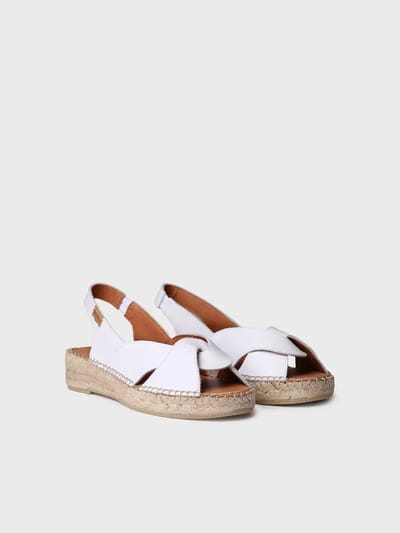 Dames leren espadrille | ENOLA-P