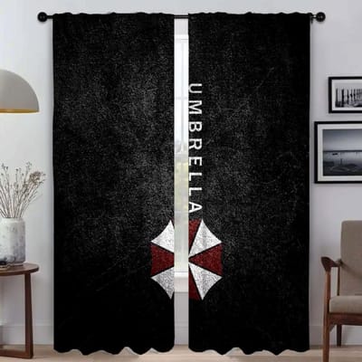 Gordijnen voor Slaapkamer Paraplu's Verduisteringsgordijn voor Kamer 2 Panelen Scheidingswand Halloween Decoratie Shades Huisinterieur Gordijnen W50xH70cmx2pcs-CL