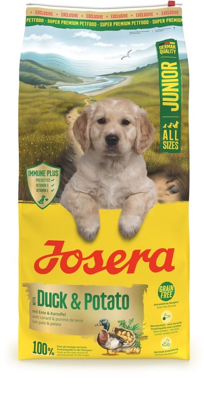 12,5 kg Josera all sizes junior duck & potato hondenvoer
