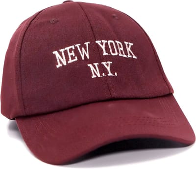 Pet - New York Donkerrood | Baseball Cap | Katoen | 56-59 cm | Fashion Favorite