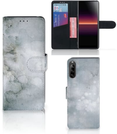 Hoesje Sony Xperia L4 Painting Grey