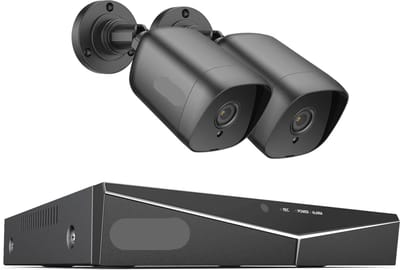 Beveiligingscamerasysteem - 4CH DVR - Openlucht- Bewakingscamera - Beveiligingscamera - IP66 Waterdichte - 2MP IR Buitenbeveiligingscameras - 1080P TVI CCTV Surveillance Kit - 1TB HDD - 2 Stuks - Zwart