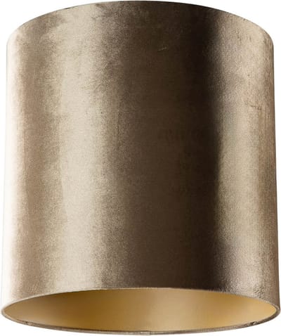 QAZQA cilinder velours - Klassieke Lampenkap - Ø 40 cm - Brons -