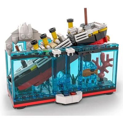 Moc Bouwstenen Film Zinkende Titanic Technische Stenen DIY Montage Constructie Speelgoed Ideaal Voor Kindr Vakantiecadeaus gray