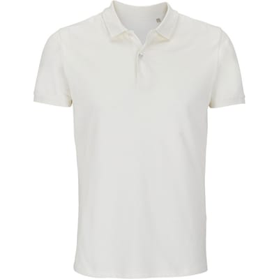SOLS Heren Planet Piqué Biologisch Poloshirt (Gebroken wit)