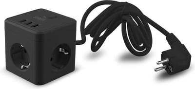 Stekkerdoos 3 voudig - 3x USB - 230V / 10A - Met stroomkabel