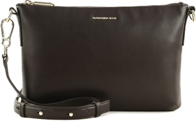 MANDARINA DUCK Leren Schoudertas Luna Pochette Mole Donkerbruin