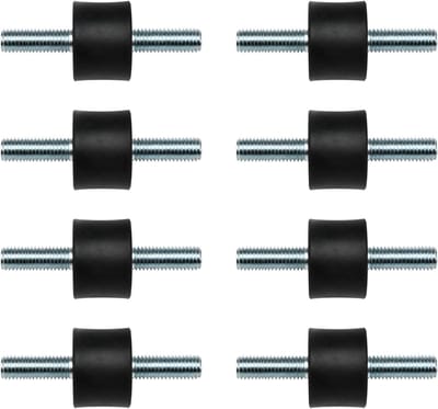 Anti-vibratiehouders van rubber en metaal, stille motorblok schokdempers 6 mm x 18 mm, isolatoren voor motoren en machines