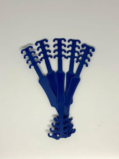 Mondkapje Verlenger (5 Stuks) - Kleur : BLAUW - Strip voor Mondkapje Verlenger - Mondkapje Earsaver - Oor Beschermer - Mondkapje Verlengstuk - Mondmasker Draagband - Mondkapje Houder Mondmasker Beugel
