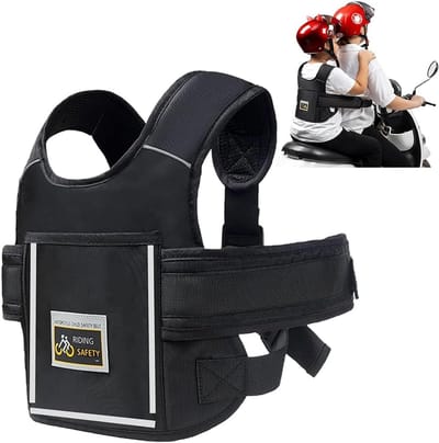 Kinder Veiligheidsgordel - Motor Riem - Veilig Rijden - Verstelbaar Ademend - 73-169 cm - Zwart