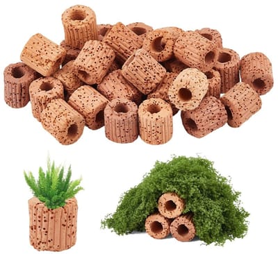 Dailygoods- Bevestigingsringen 30 stuks - Keramisch - Aquariumplanten - Cultivatiebevestigingsring - 26 mm lengte - 25/25,5 mm diameter