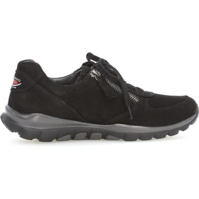 Gabor rollingsoft sensitive 06.968.47 - dames rollende wandelsneaker - Zwart - maat 35 (EU) 2.5 (UK)