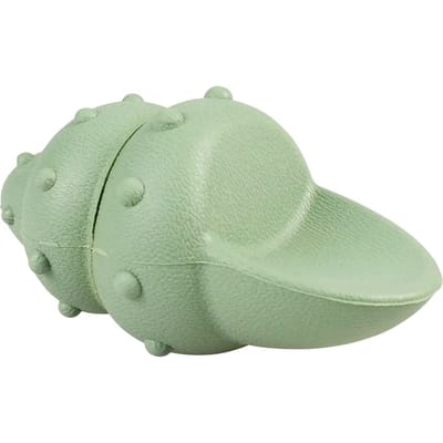 Duvoplus - Speelgoed Voor Dieren - Hond - Eco Rubber Schelp Snackdispenser 7,5x7,5x14,5cm Groen - 1st