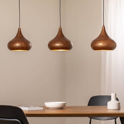 Opviq Hanglamp Muba, oud messing, lengte 120 cm, metaal