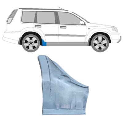 Reparatie dorpel voor Nissan X-Trail 2001-2007 / Rechts