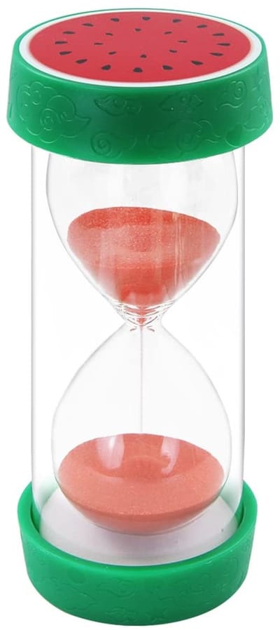 Dailygoods - Fruit Zandloper Zandtimer met Beschermhoes voor Koken en Spelen (60 minuten)