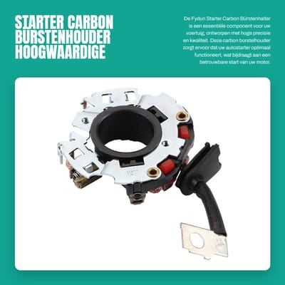 Dailygoods- Bürstenhalter Starter - Carbon Bürstenhalter - Autostarter - Geschikt voor diverse voertuigen - Hoogwaardige kwaliteit - Duurzaam materiaal