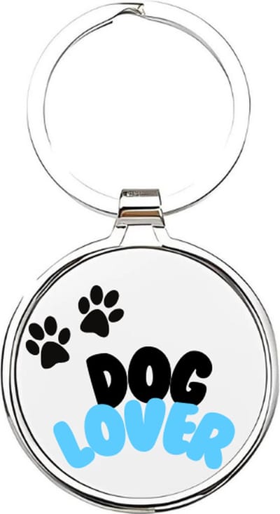 Akyol - dog lover Sleutelhanger - Honden - honden liefhebbers - dieren liefhebbers - puppy - huisdieren sleutelhanger - hondenpoot - love my dog - hond - labrador - herdershond - border collie - dog - 4 x 7,5 CM