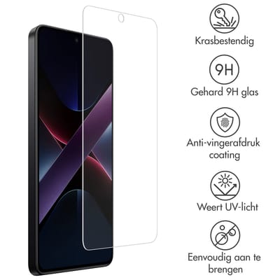 Accezz Screen Protector - Geschikt voor Xiaomi Poco X7 Pro - Gehard Glas Screenprotector