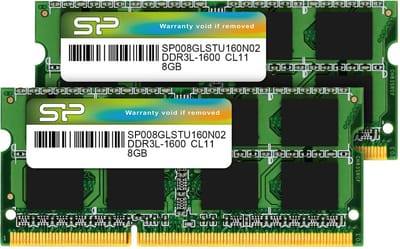 Silicon Power - Laptopgeheugen - DDR3L - 16GB (2x8GB) - 1600MHz - CL11 - SODIMM - SP016GLSTU160N22