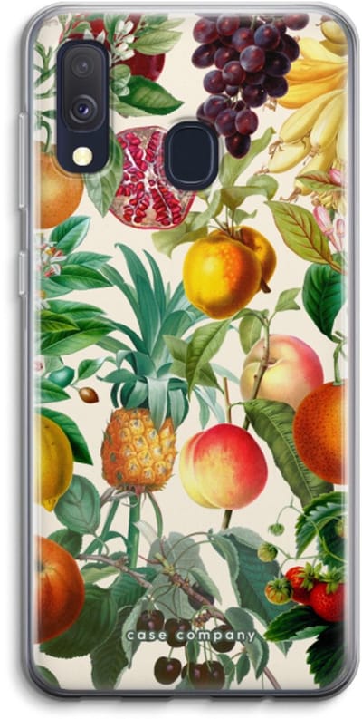 Case Company® - Hoesje geschikt voor Samsung Galaxy A40 hoesje - Classic Flora - Soft Cover Telefoonhoesje - Bescherming aan alle Kanten en Schermrand