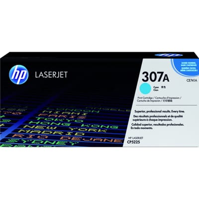 HP CE741A nr. 307A toner cartridge cyaan (origineel)