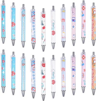 20 Stuks Grappige Balpen, Cadeaus voor Verpleegkundigen, Cartoon Pen, Medische Accessoires voor Verpleegkundigen en Artsen