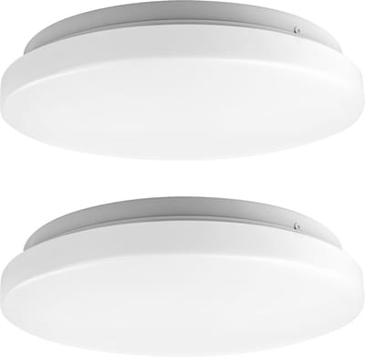 LED Plafondlampen - 12W - 4000K - IP44 spatwaterdicht - 2 x Plafonnière ⌀ 27 cm