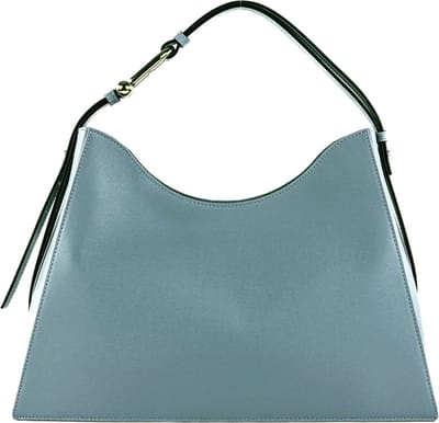FURLA Leren Schoudertas Nuvola Hobo Nuvola Lichtblauw