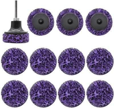 Dailygoods- Slijpschijven 12 Stuks - Slijpschijven 50 mm - Grove Slijpschijf - Schuurmachine - Roestverwijdering - Slijtvast en Waterbestendig - Schuurpads