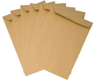 20 Stuks Bruine C4 Verzend Enveloppen 229x324 mm – Zelfklevend, A4 Formaat, Zonder Venster