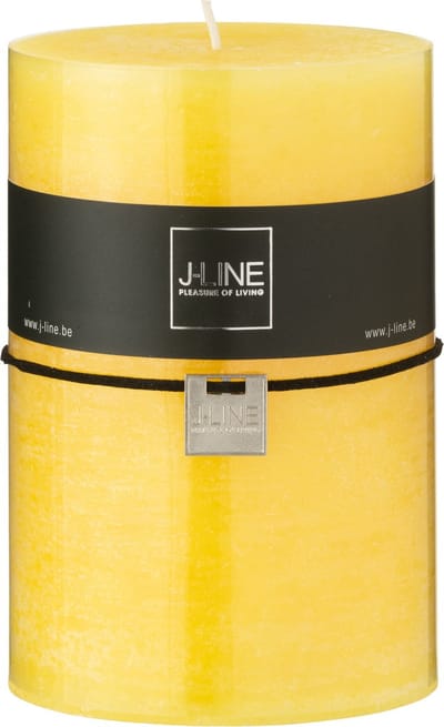 J-Line cilinderkaars - geel - extra large - 95U
