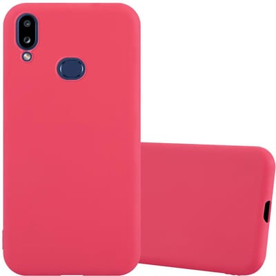 Cadorabo Hoesje geschikt voor Samsung Galaxy A10s / M01s in CANDY ROOD - Beschermhoes gemaakt van flexibel TPU silicone Case Cover