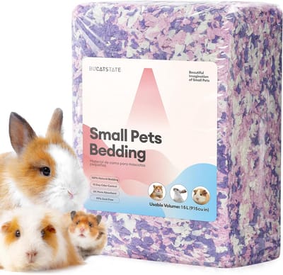 Hamster Beddengoed - Kooi Bodembedekking - Kleine Dieren - 99% Stofvrij Geurbeheersing - 15 Liter - Blauw
