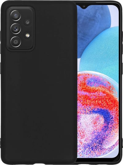 Hoesje - Geschikt voor Samsung Galaxy A23 - Sterk & Shockproof - Hoes Cover - Siliconen Case - Telefoonhoesjes - Zwart