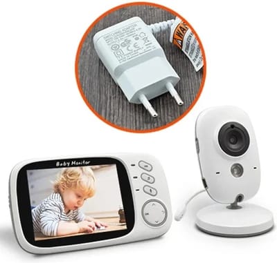 Babyfoon - Babyfoon met Camera- Babyfoon met Scherm- Baby Monitor- Talk Back Functie- Wit- 50 meter Binnenshuis- 250 meter Buitenshuis