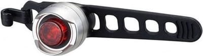 CatEye Orb Achterlicht Fiets – Fietsverlichting LED – Brandduur 50 tot 100 uur – Batterij – Drie lichtmodi -Zilver