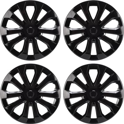 4 STUKS 16 Inch Naaf Wieldoppen ABS Naaf R16 Naaf Kit voor Auto's Vrachtwagen SUV black