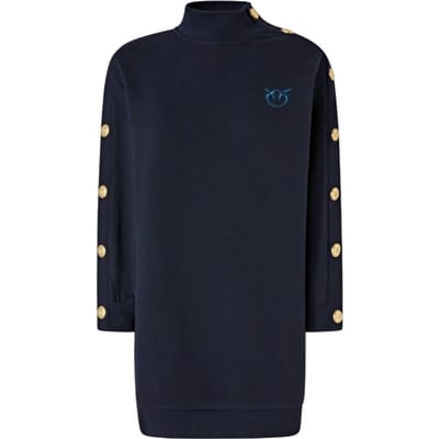 Vrouwenkappen Pinko - muesli maxi sweater - blauw