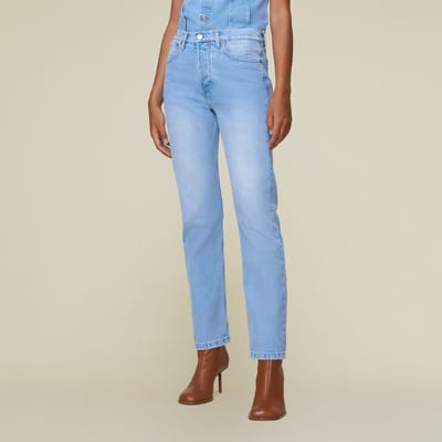 Lois Lindsay Vintage Bleach Size: W24L32 | Straight Pants Outlet | Dames | Blauw
