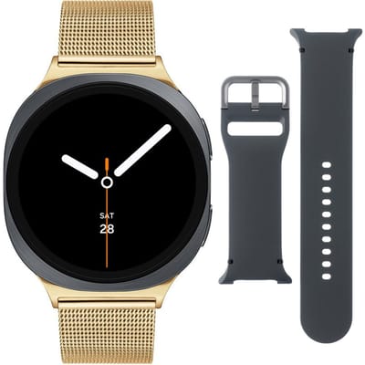 Samsung Special Edition Galaxy Watch 8 Grijs/Goudkl Mesh 44mm