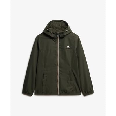 Superdry Essential Tri Windbreaker Jas Green Grootte: 36