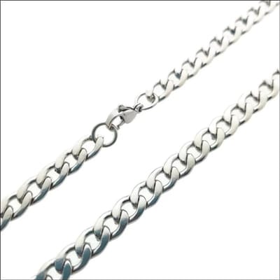 Aramat Jewels | Halskettingen | RVS Gourmet Ketting Zilverkleur - Sterke Schakelketting | 13mm / 55cm |55cm | | Staal | Volwassenen | Verkleurd niet