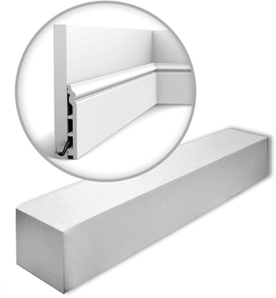 Orac Decor SX118-RAL9003-box LUXXUS CONTOUR 1 doos 14 stukken Plint 28 m