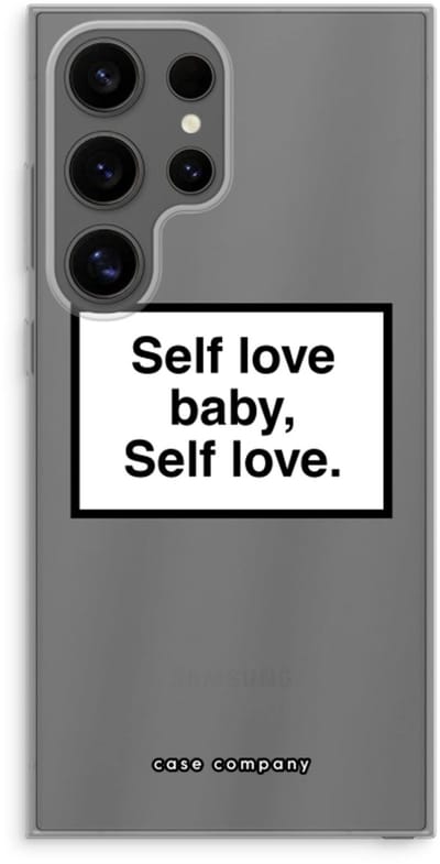 Case Company® - Hoesje geschikt voor Samsung Galaxy S24 Ultra hoesje - Self love - Soft Cover Telefoonhoesje - Bescherming aan alle Kanten en Schermrand