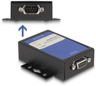 Delock Converter 1 x RS-232 to 1 x RS-422/485 with 15 kV ESD protection power supply 240 V